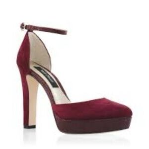 White House Black Market Burgundy Heels